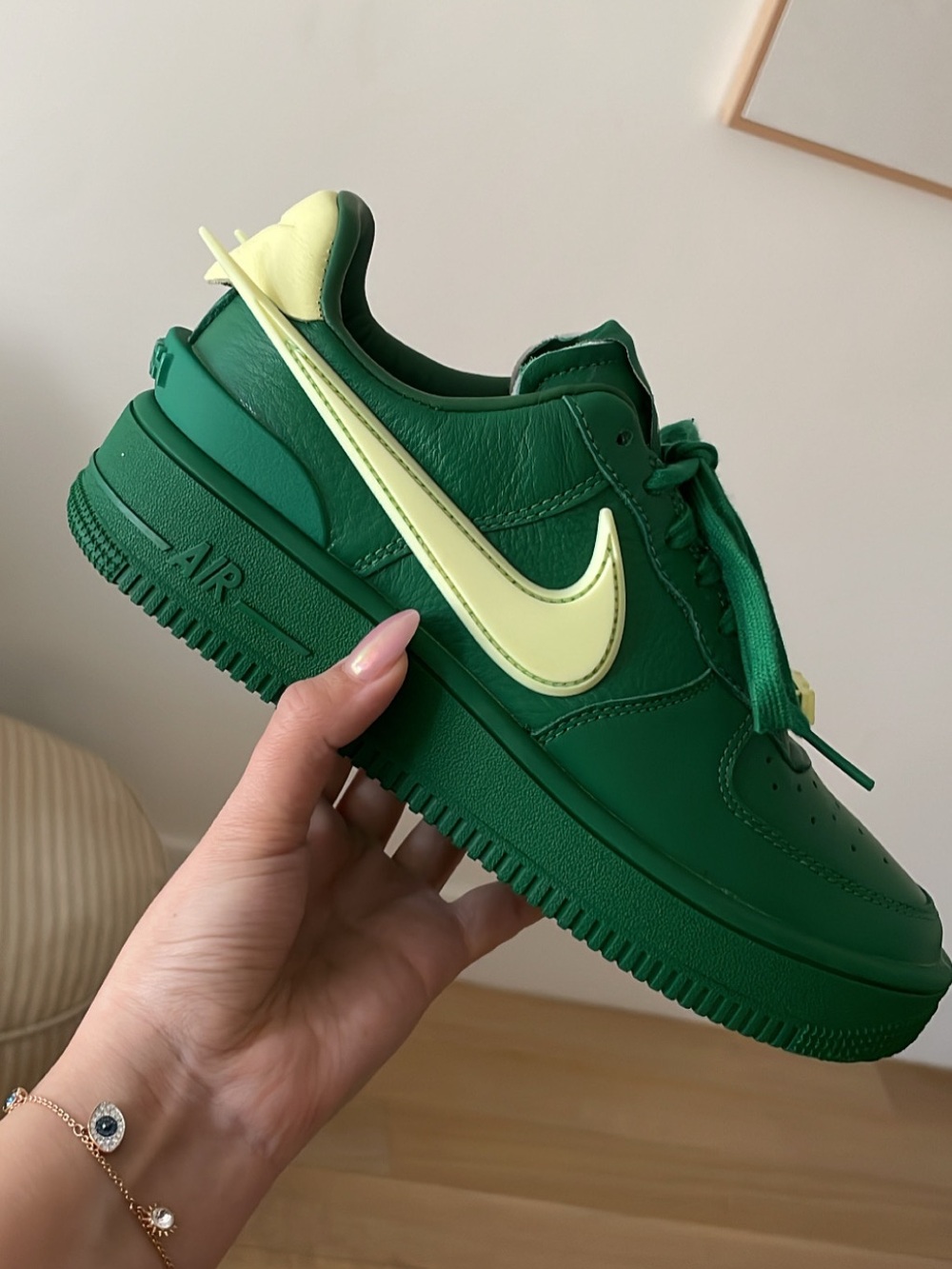 AMBUSH x Nike Air Force 1 Low — Green/Yellow Athletic Shoes